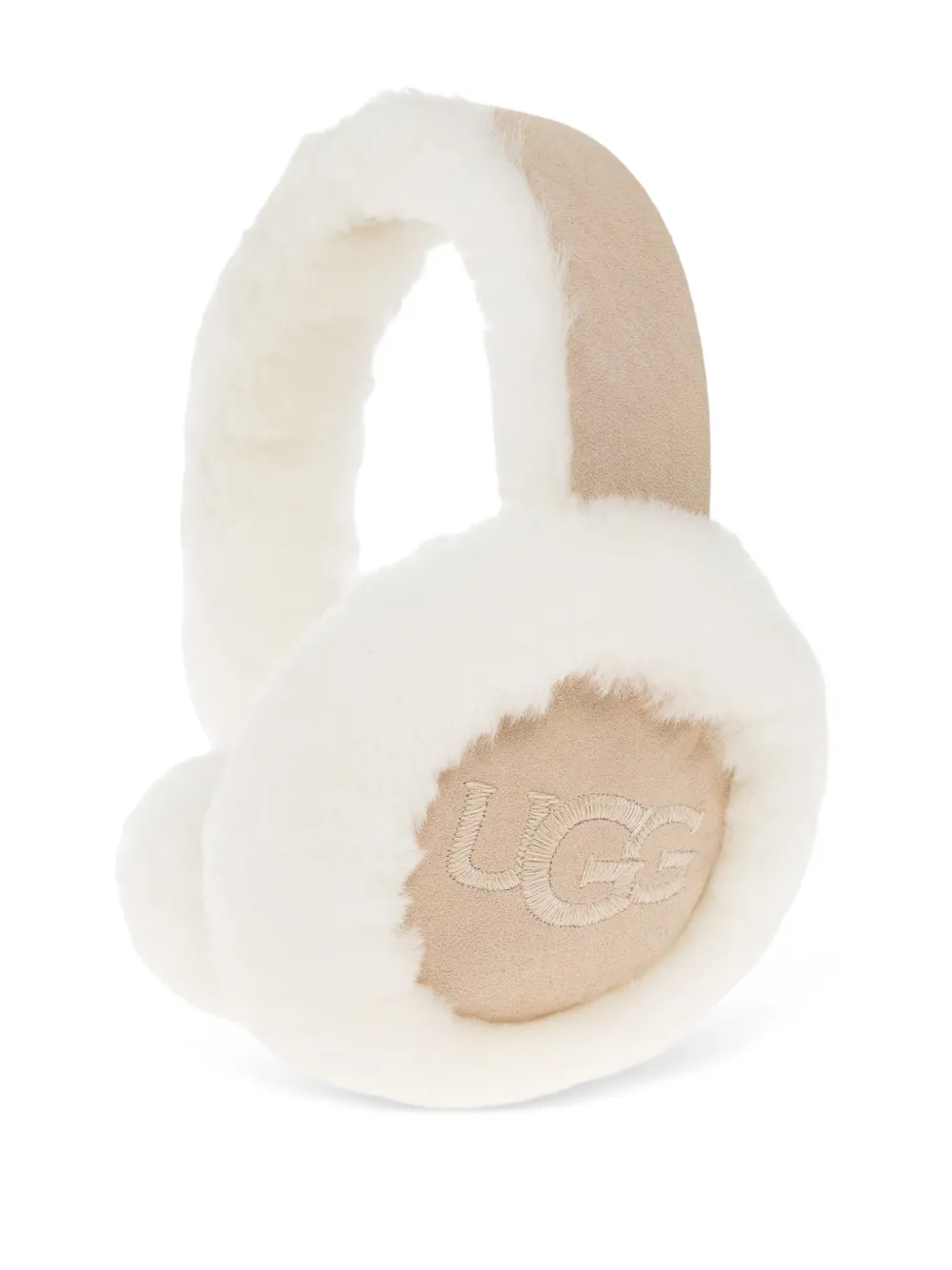 UGG Leren oorwarmers Wit