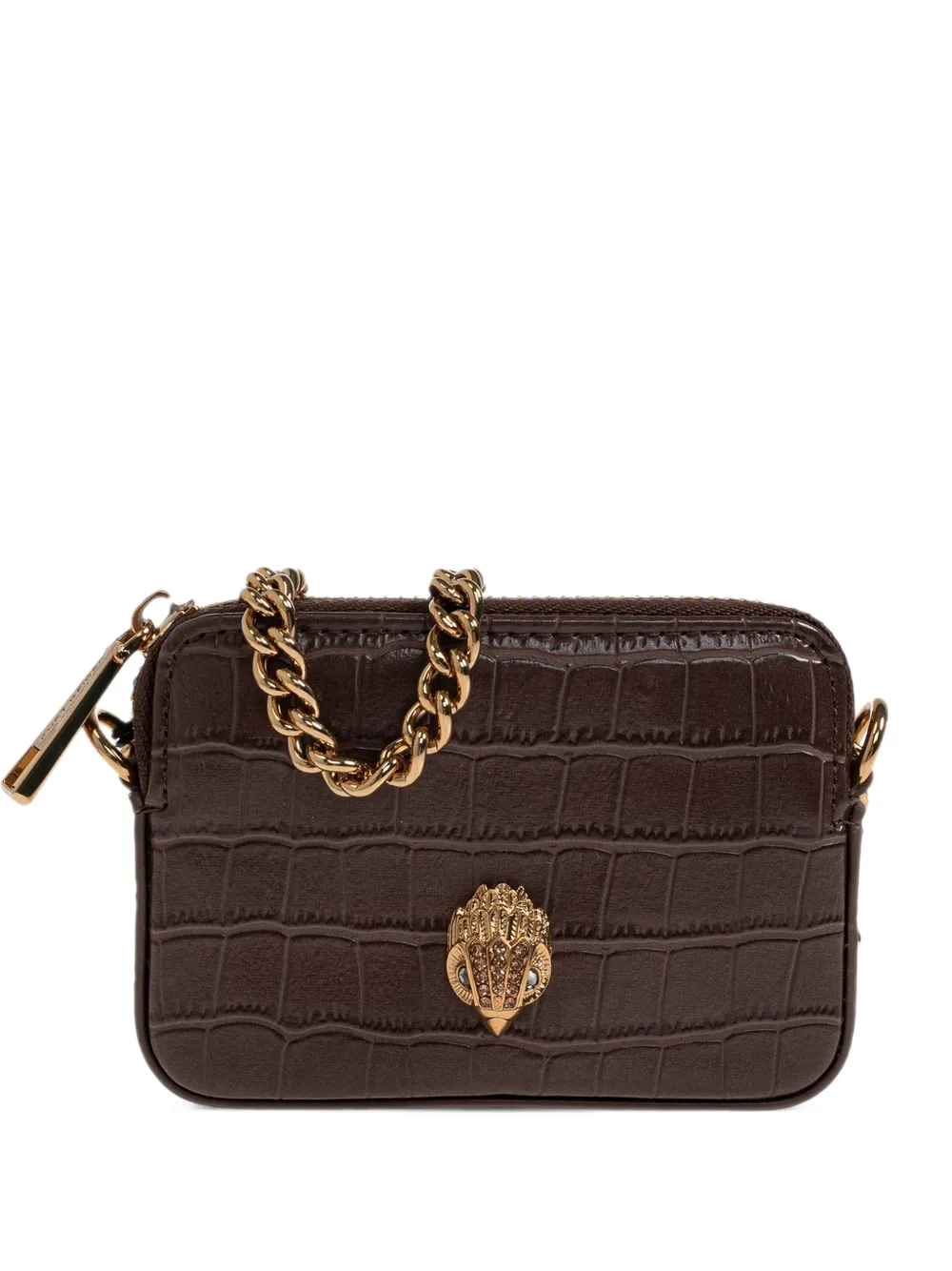 Kurt Geiger London Kensington croc-effect wallet - Marrone