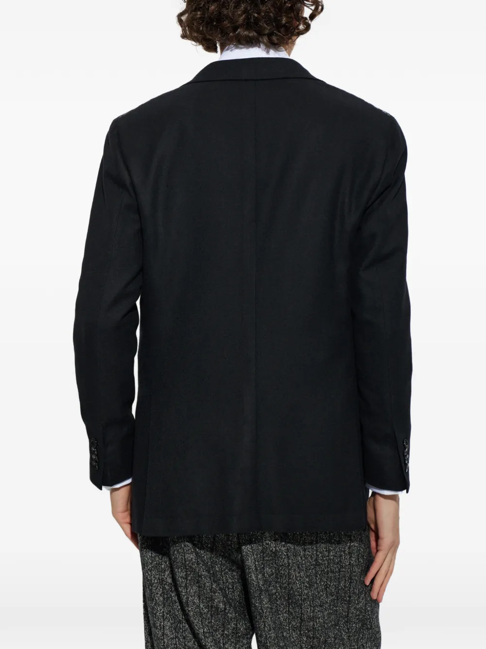 Kiton cashmere blazer Zwart