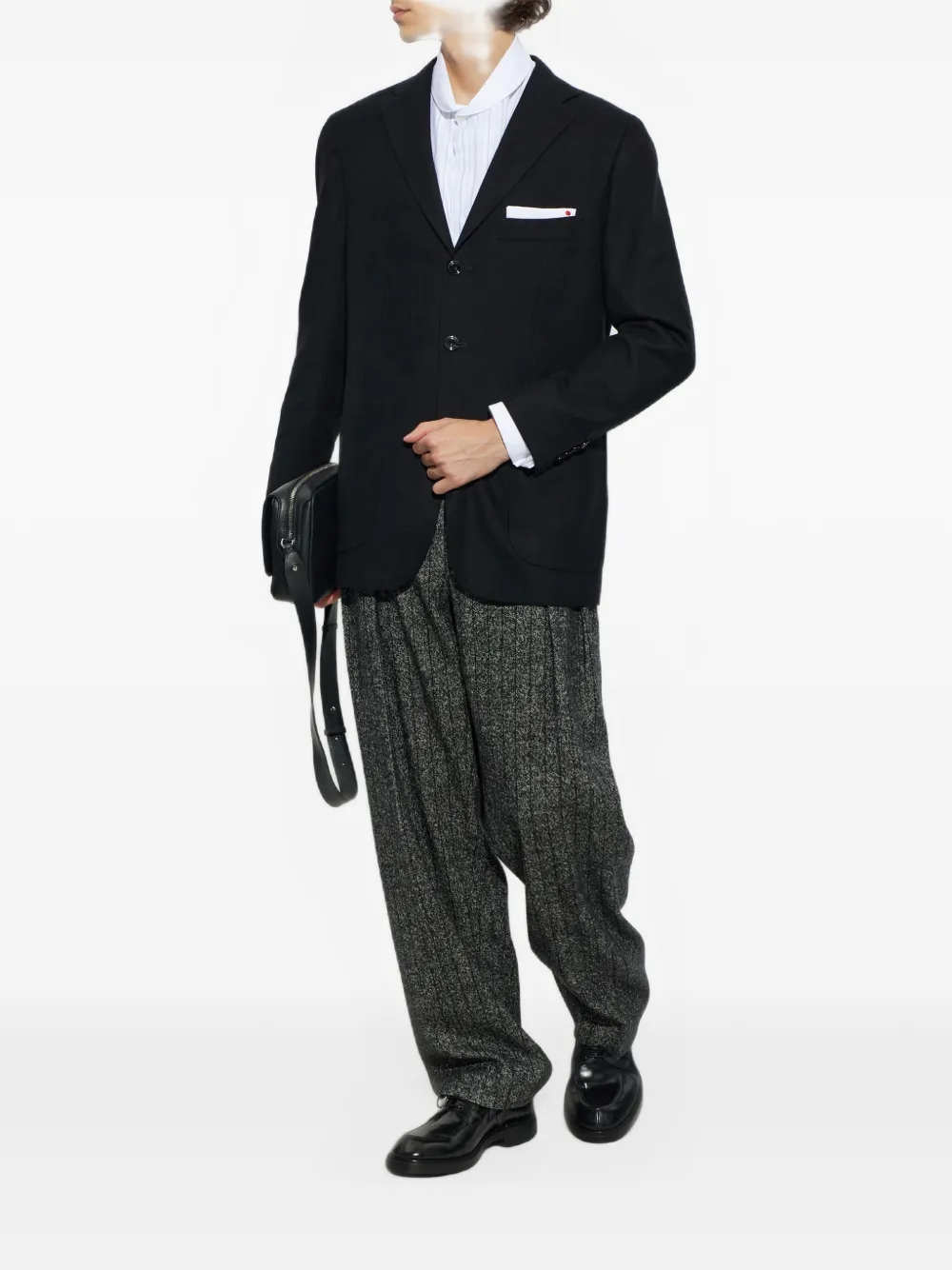 Kiton cashmere blazer Zwart