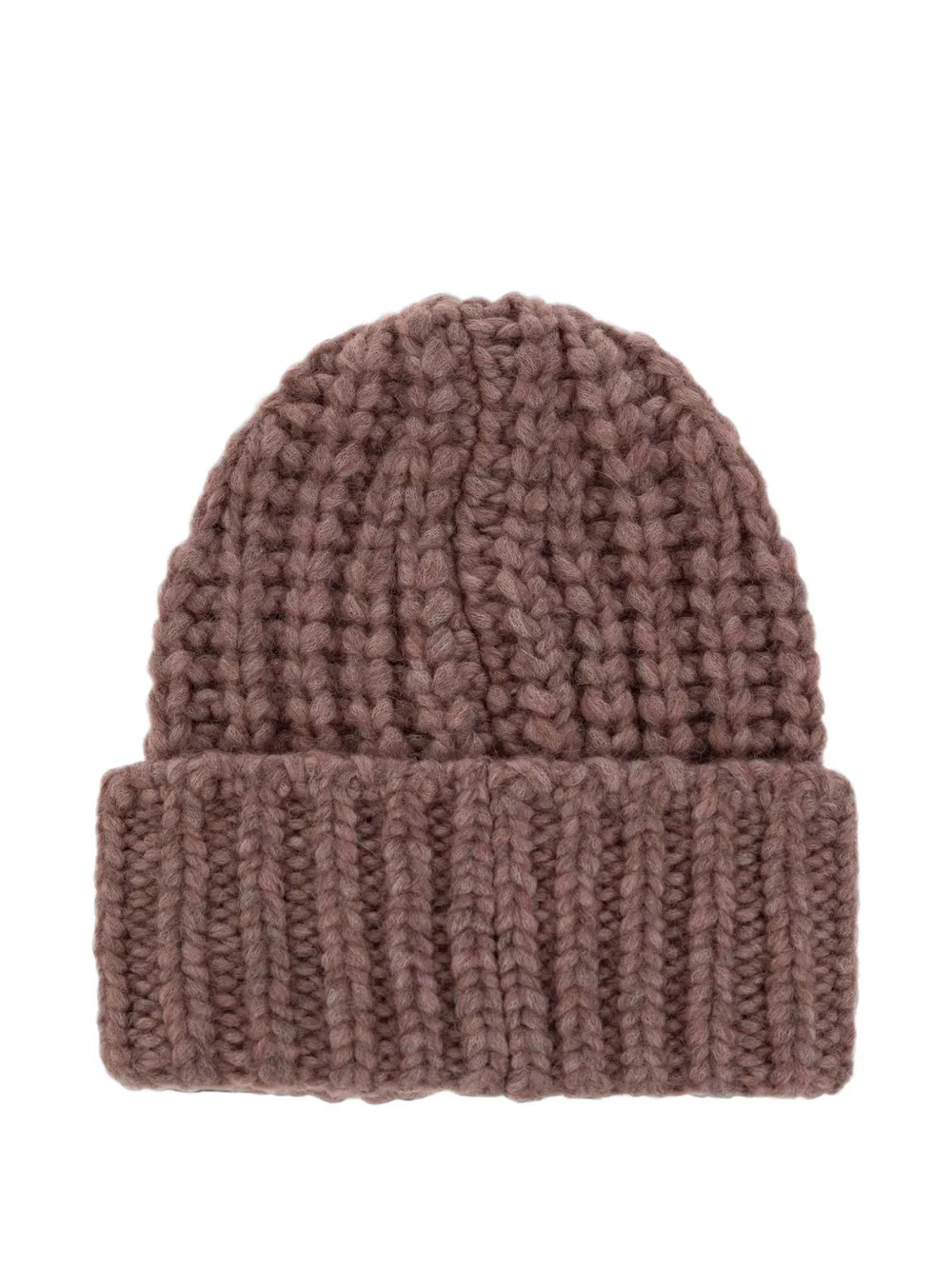 Moncler Grenoble Apres-Ski logo-patch beanie hat Bruin