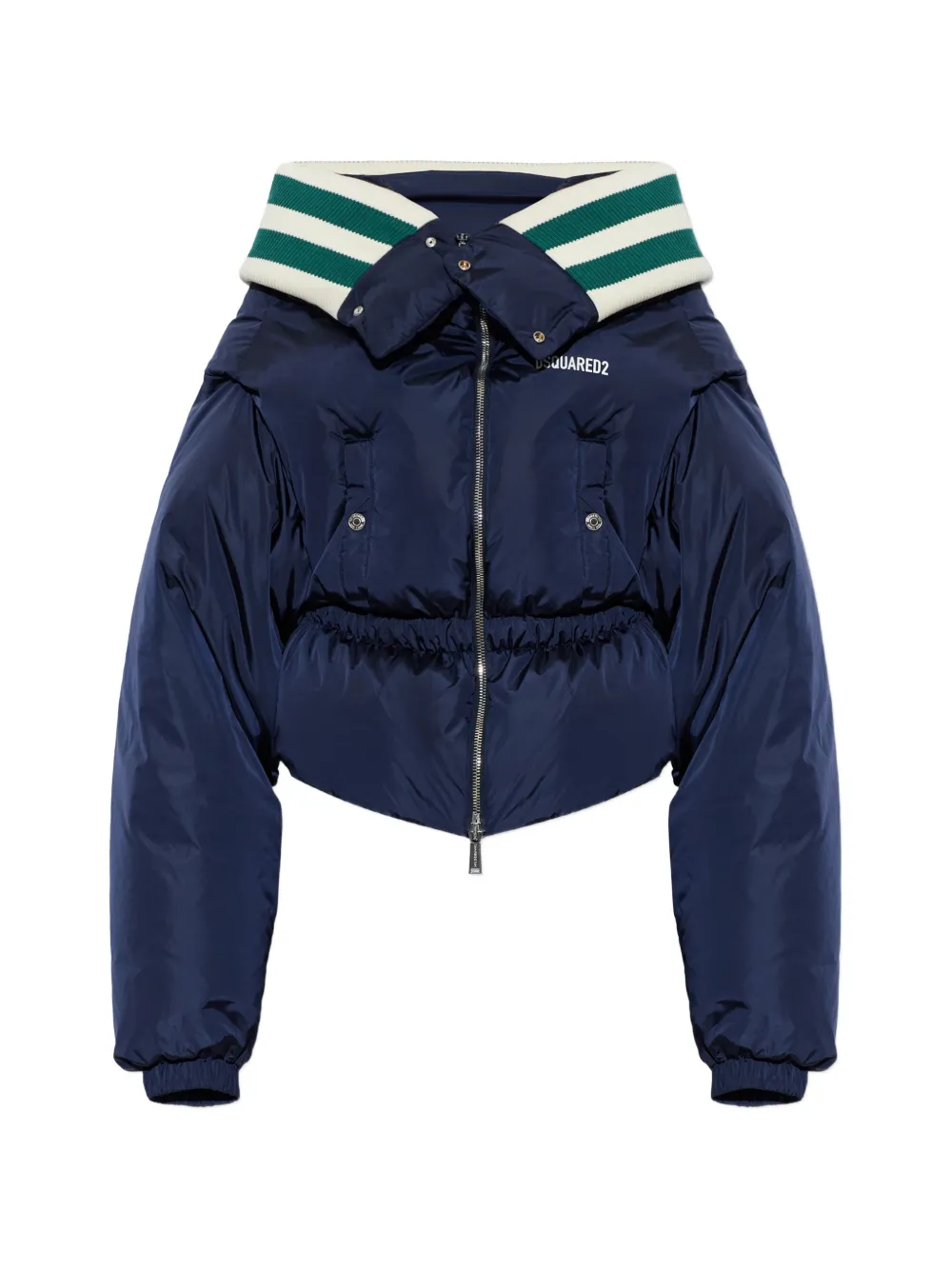DSQUARED2 skiers dropped collar down jacket - Blau