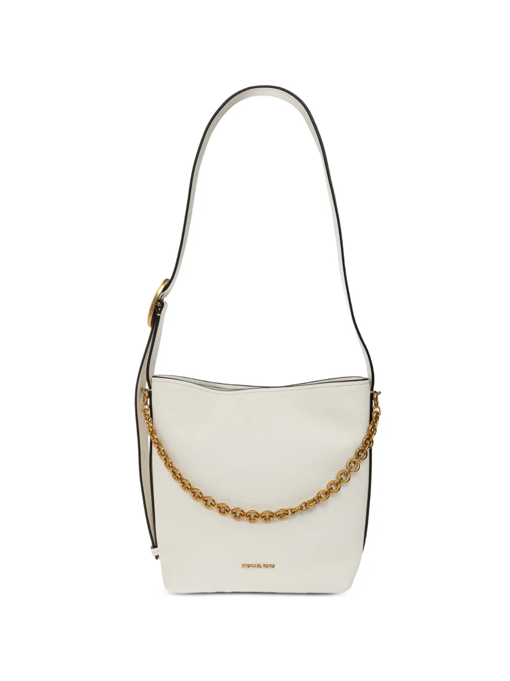 Michael Kors Kleine Nolita schoudertas met schakelketting Wit