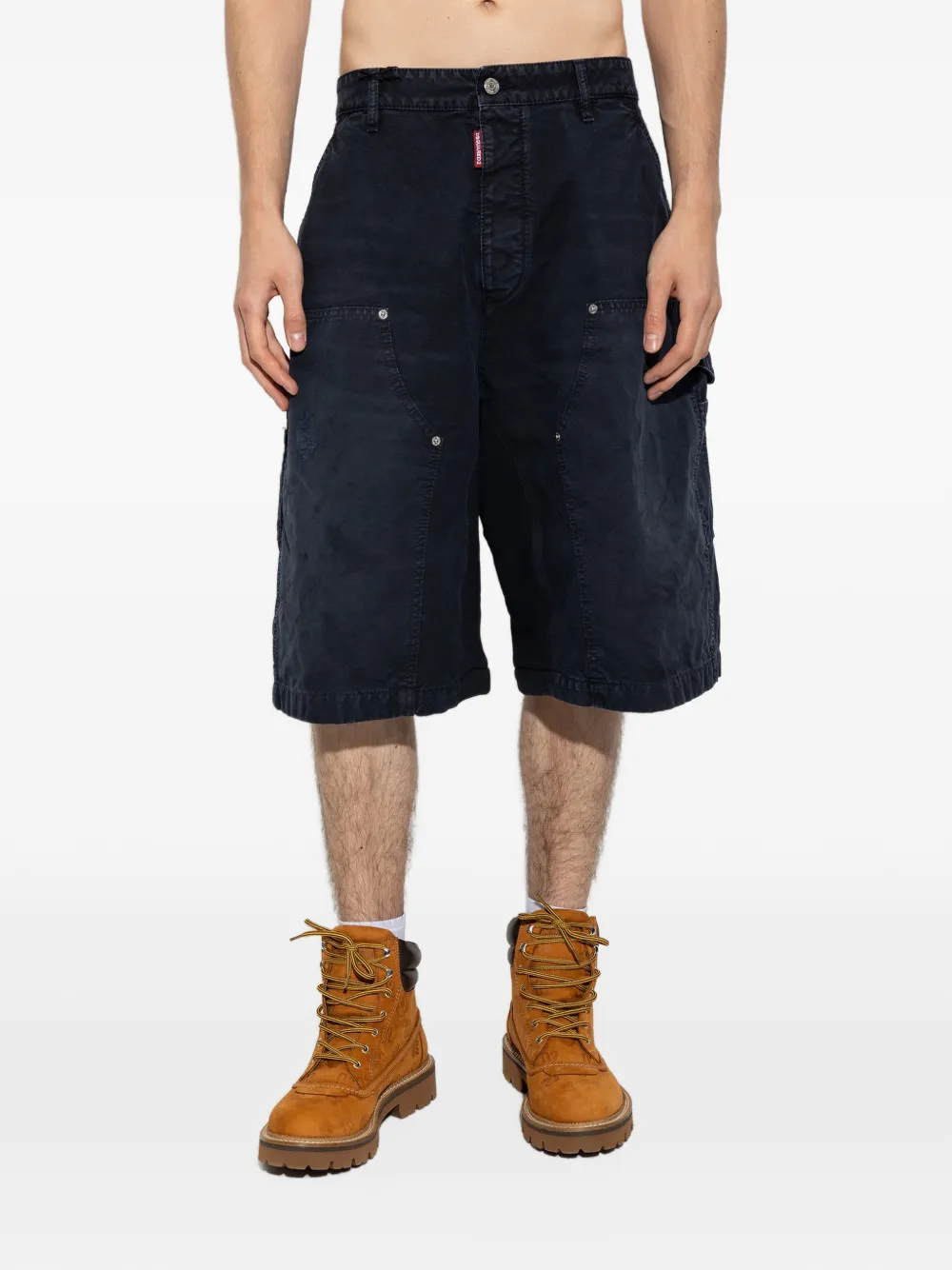 DSQUARED2 Hybrid carpenter shorts Blauw