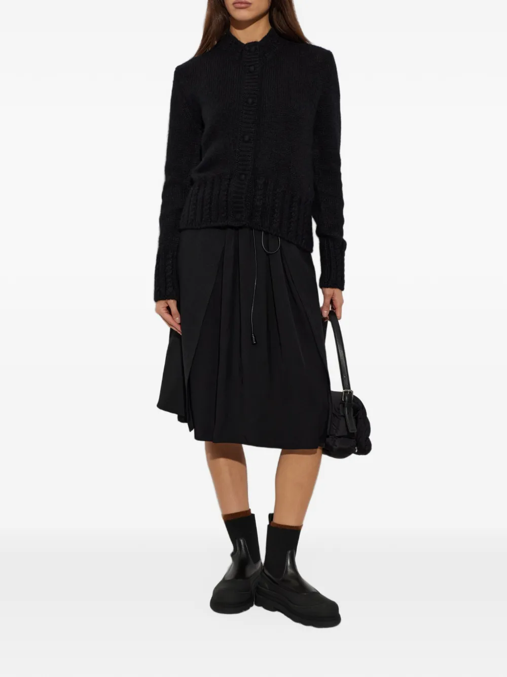 Moncler Kabelgebreid vest Zwart