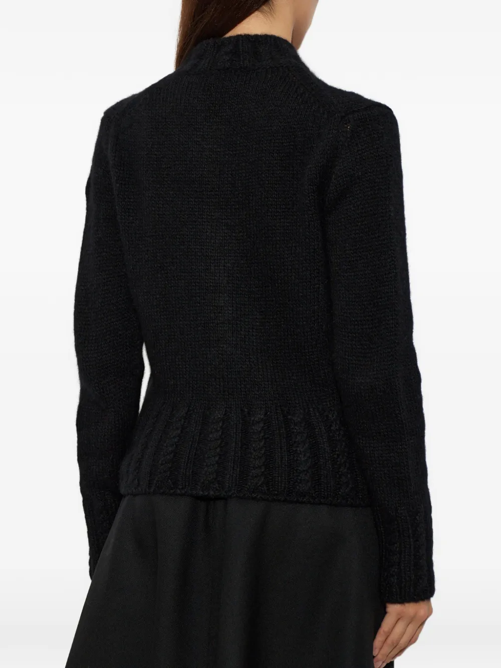 Moncler Kabelgebreid vest Zwart