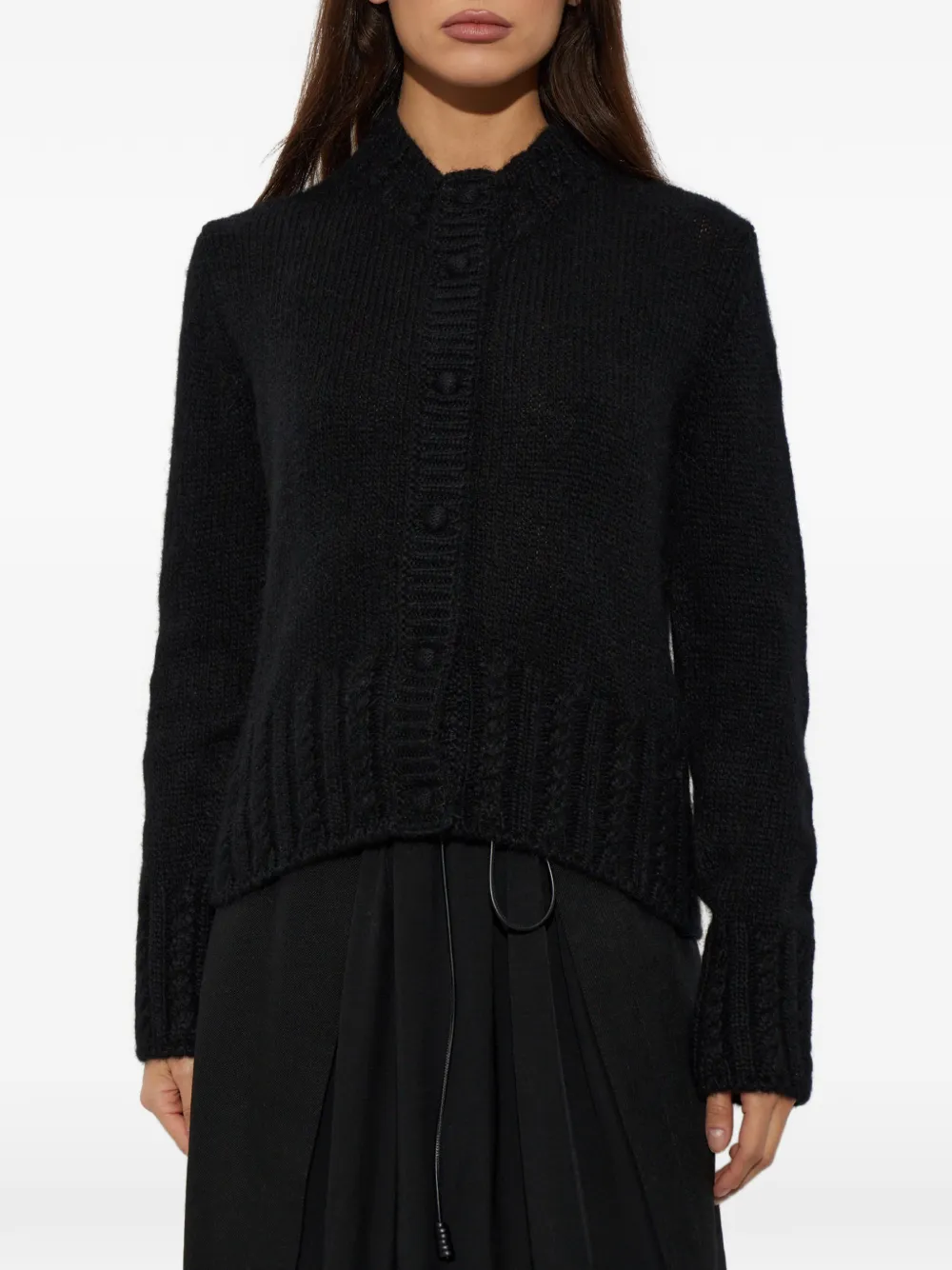 Moncler Kabelgebreid vest Zwart