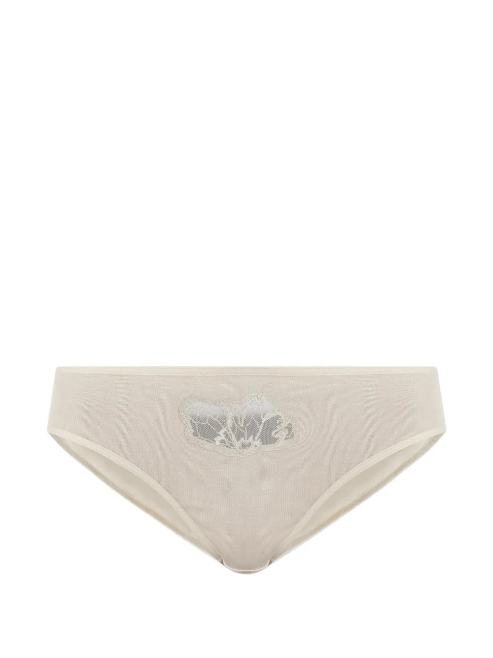 Hanro Belen lace-embellished cotton briefs - Tons neutres Hanro Belen lace-embellished cotton briefs - Tons neutres