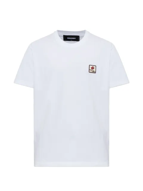 DSQUARED2 Ski Leaf Cool logo-patch T-shirt