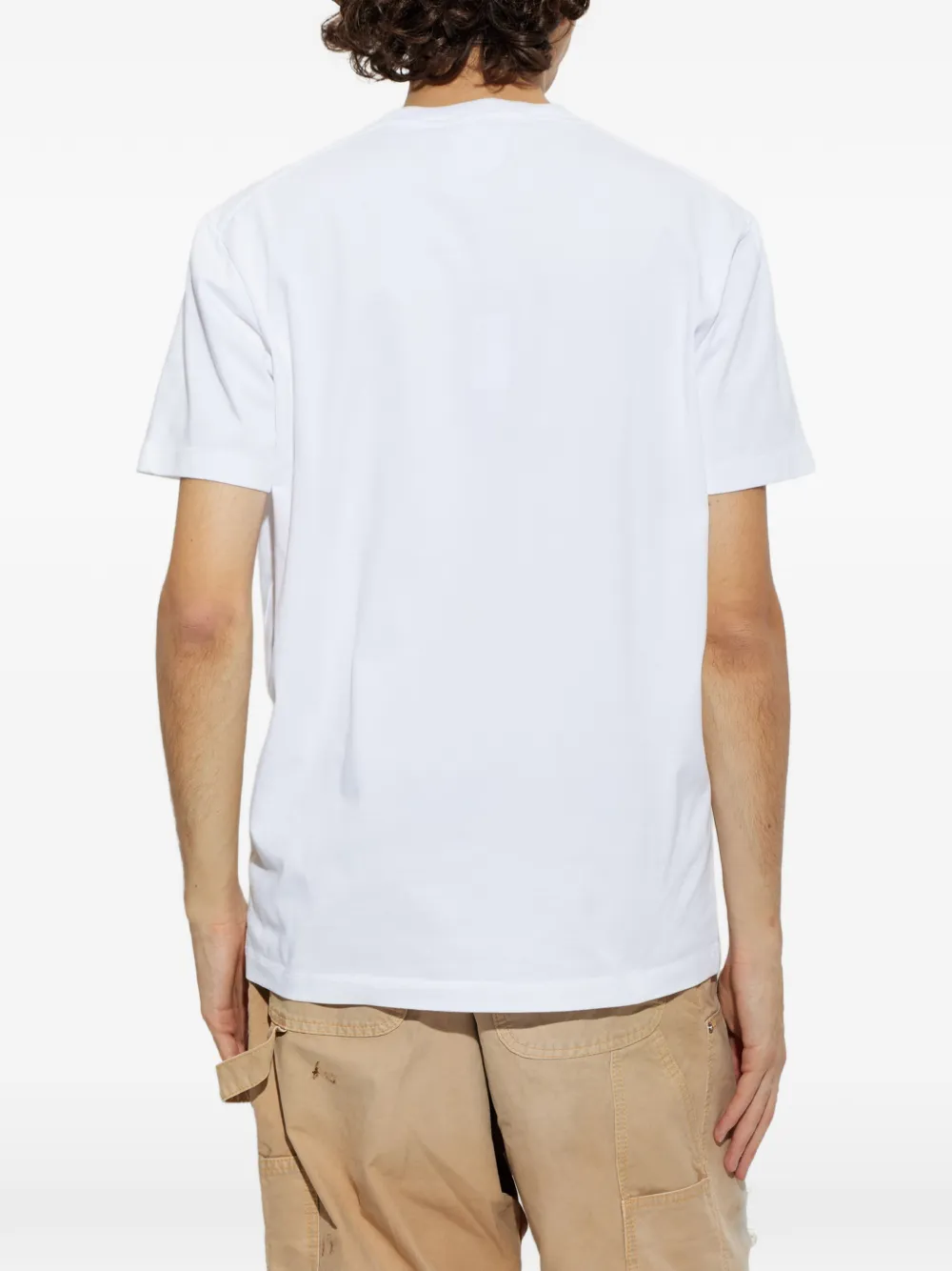 DSQUARED2 Ski Leaf Cool logo-patch T-shirt Wit