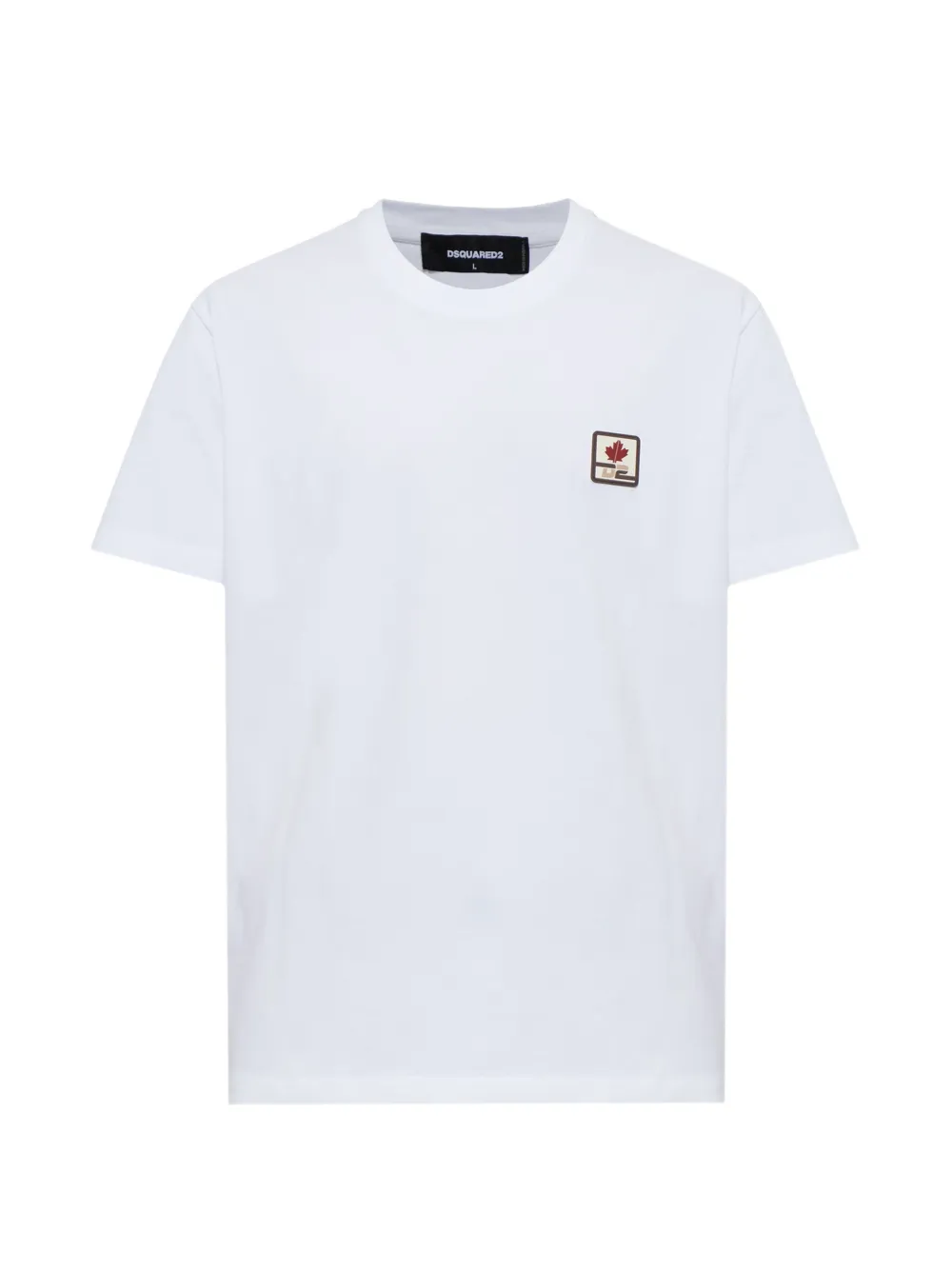 DSQUARED2 Ski Leaf Cool logo-patch T-shirt - Bianco