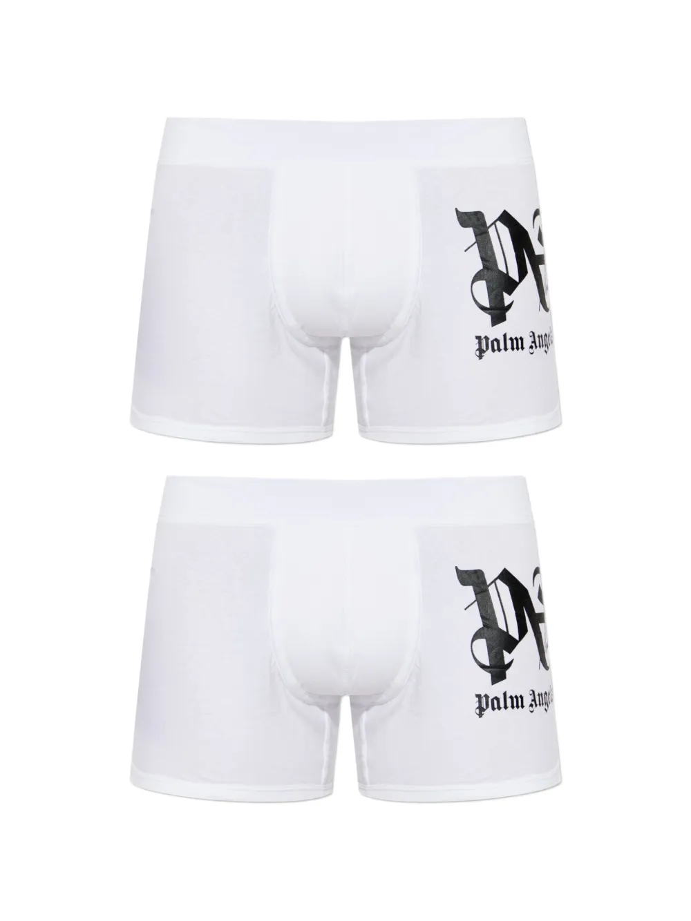 Palm Angels Boxer con logo (2 pezzi) - Bianco