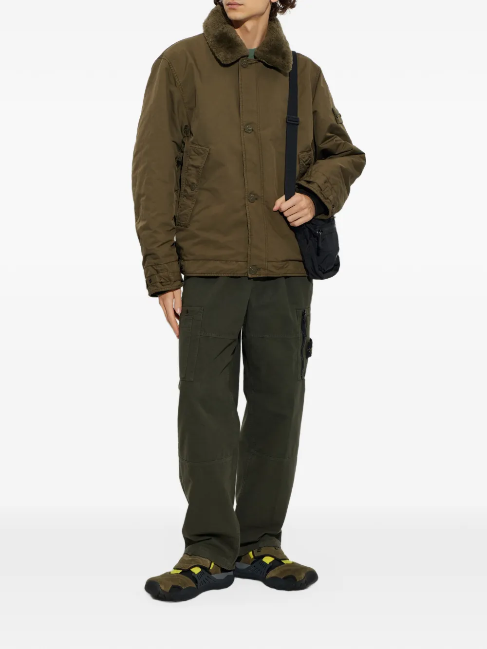 Stone Island 4100028 David-TC S.I Ghost jack Groen