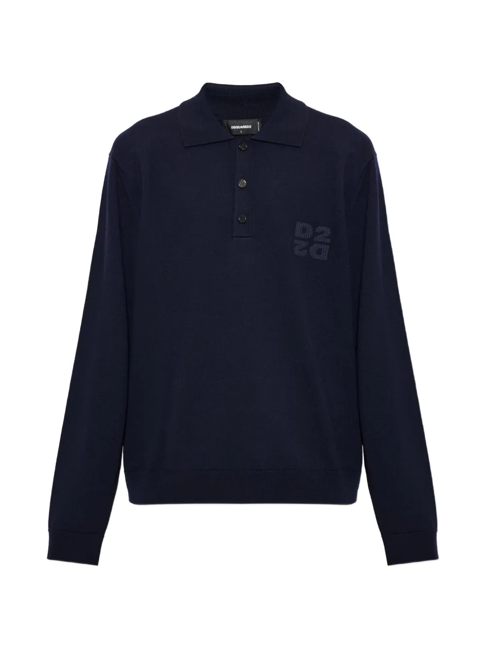 DSQUARED2 logo-embroidered wool sweater | azul | Image 1