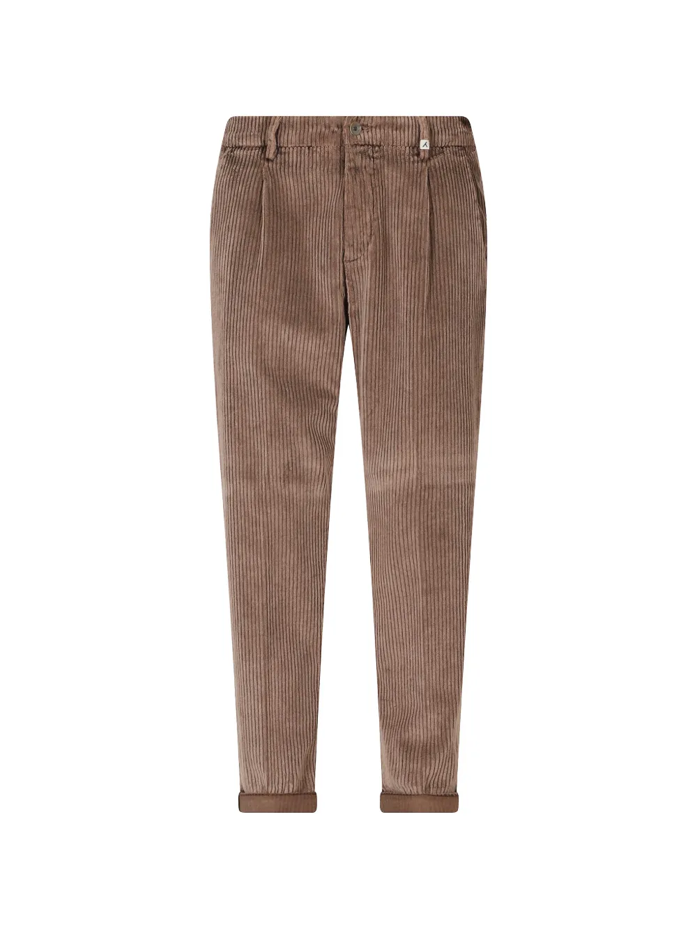Myths pleated corduroy trousers - Marrone