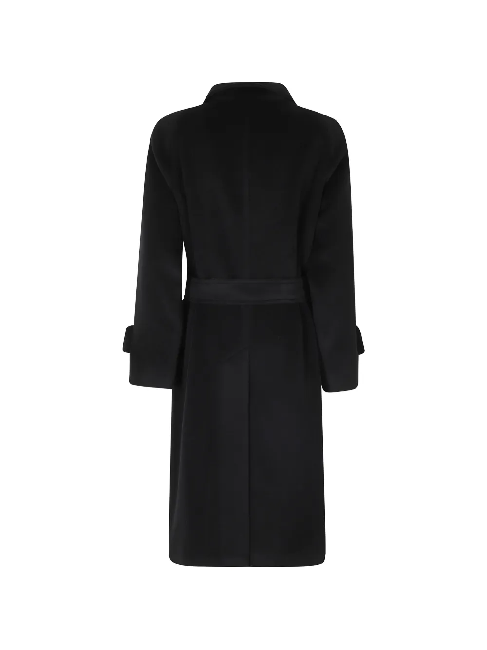 Tagliatore double-breasted belted coat Zwart