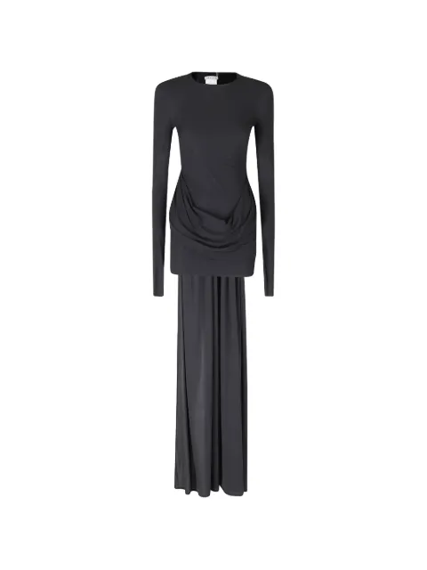 Amazuìn Nicola draped floor-length maxi dress