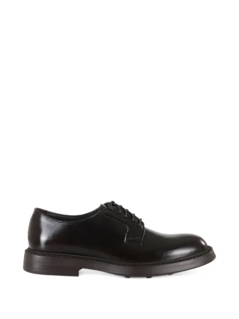 Doucal's Blake-construction polished leather Derby shoes