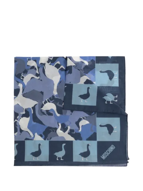 Moschino goose-print scarf