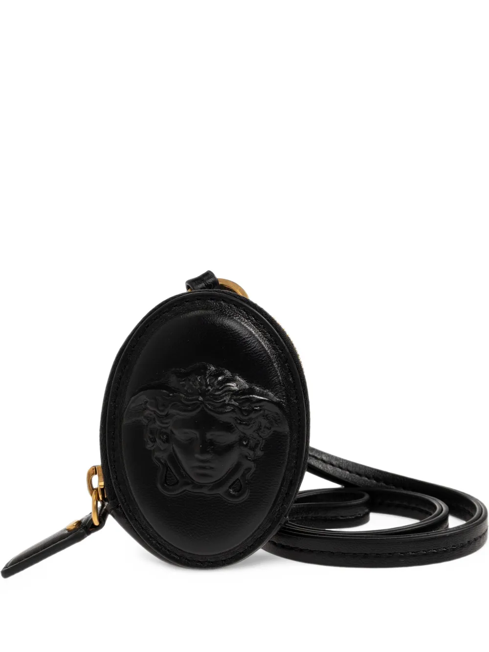 Versace Lou nappa coin purse - Schwarz