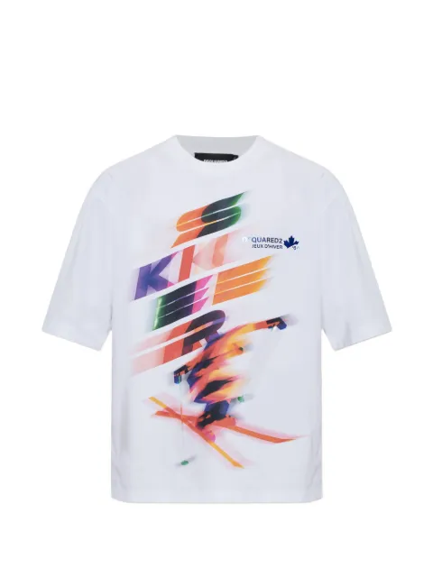 DSQUARED2 graphic-print cotton T-shirt