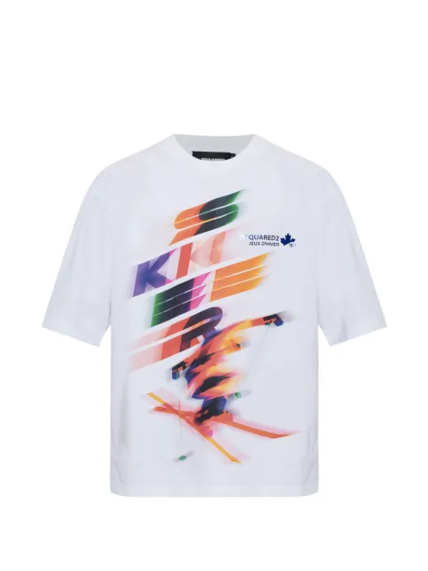 DSQUARED2 graphic-print cotton T-shirt