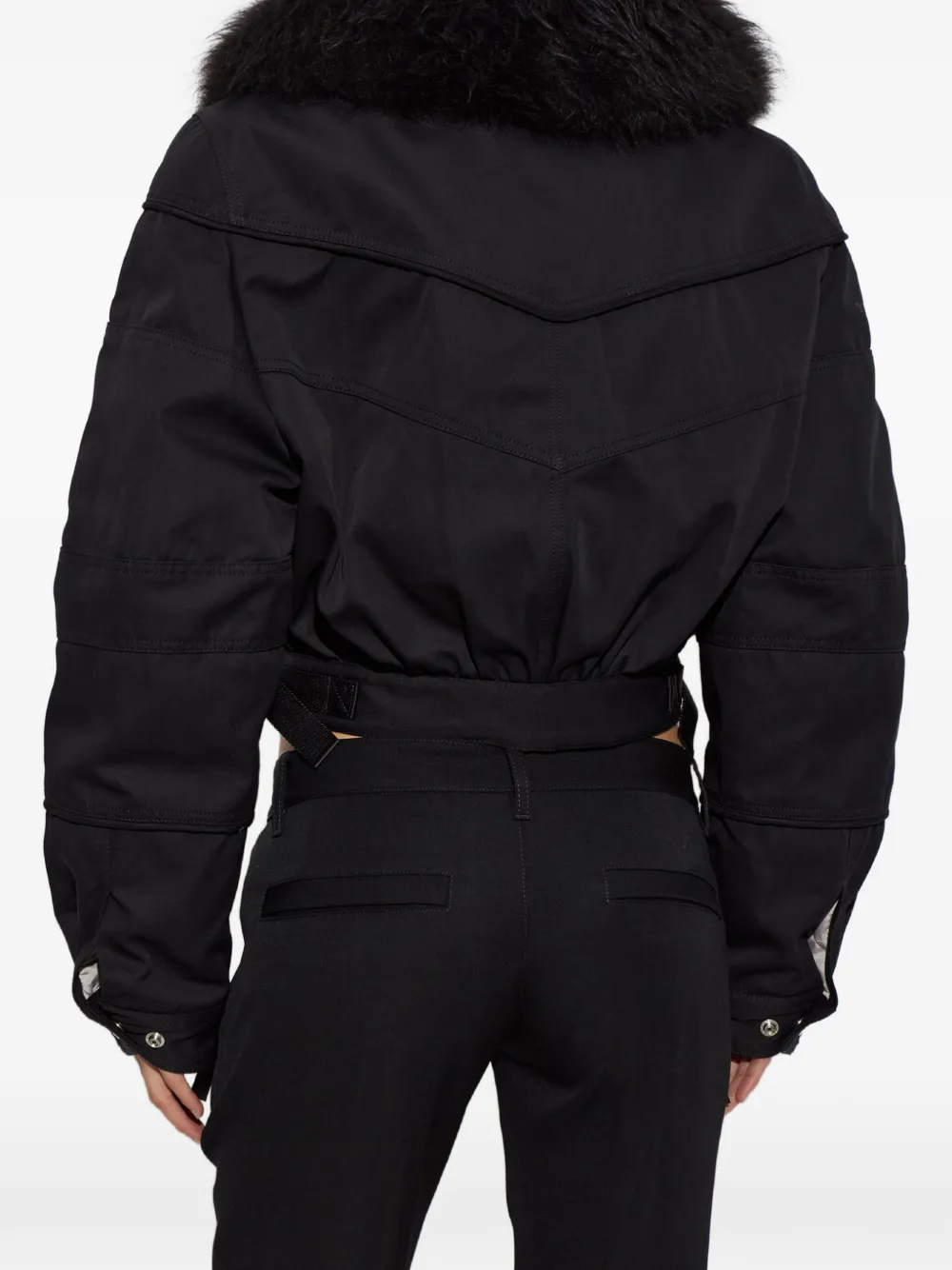 DSQUARED2 Jack met imitatiebont Zwart