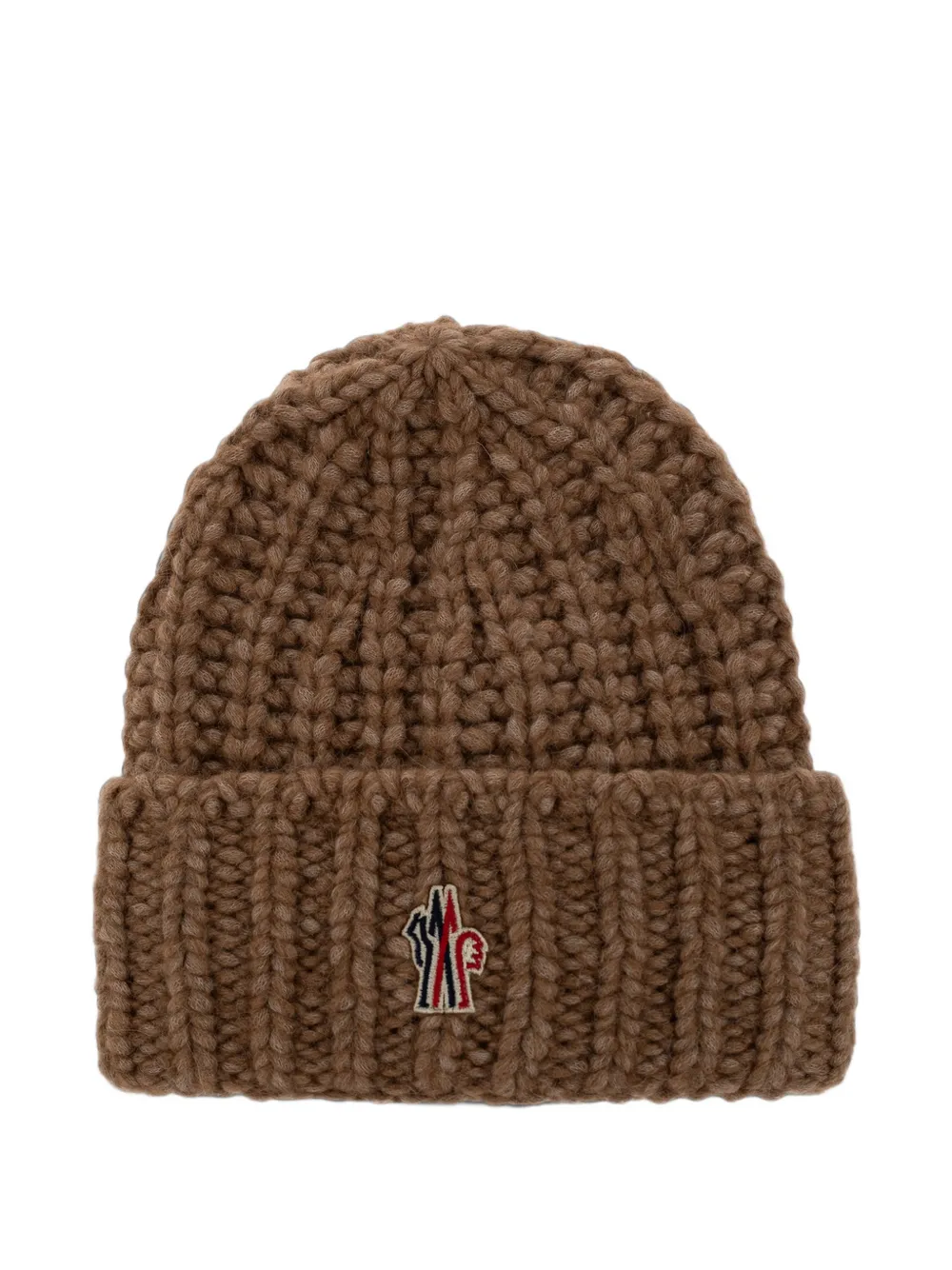 Moncler Grenoble chunky-knit beanie hat Bruin