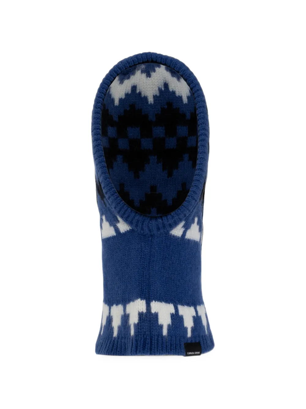 Canada Goose fair isle-knit balaclava Blauw