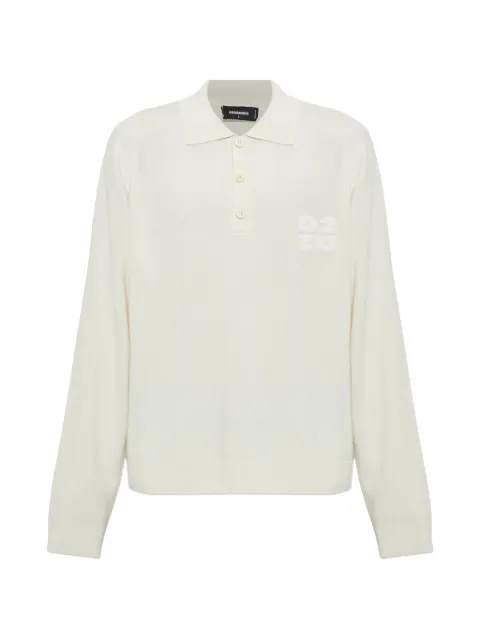 DSQUARED2 logo-embroidered wool sweater