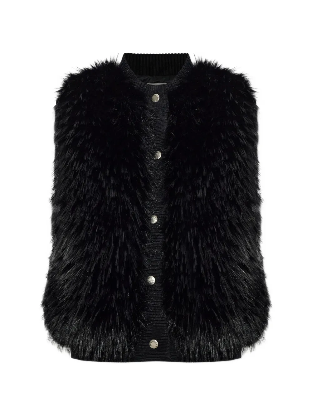 Moncler wool down vest Zwart