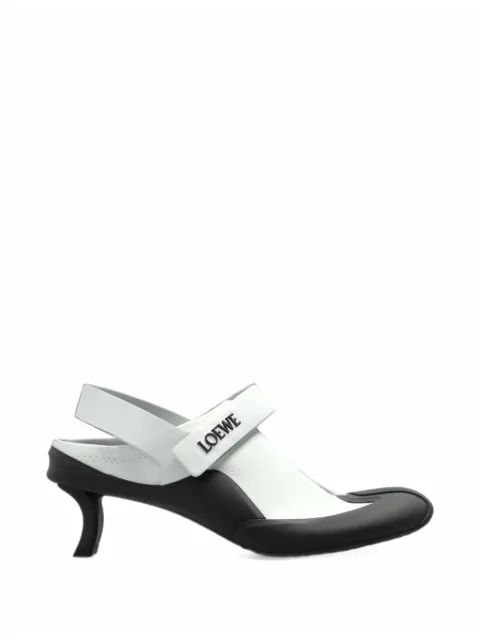 LOEWE Dive slingback in stretch-calfskin pumps