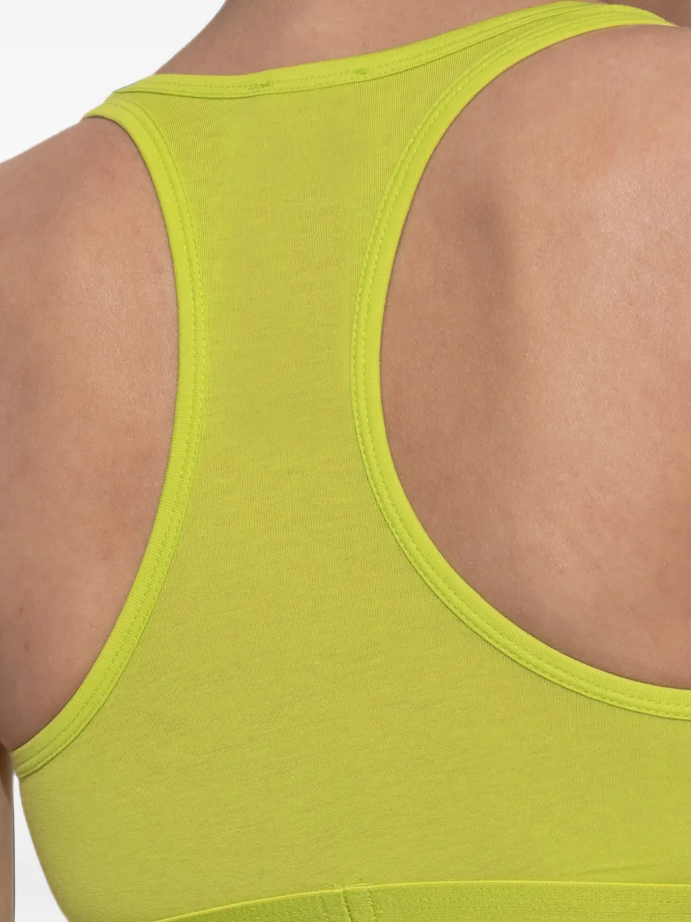 Diesel logo-underband racerback bra Groen