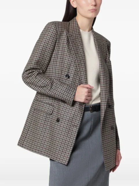 Tagliatore houndstooth-pattern double-breasted jacket