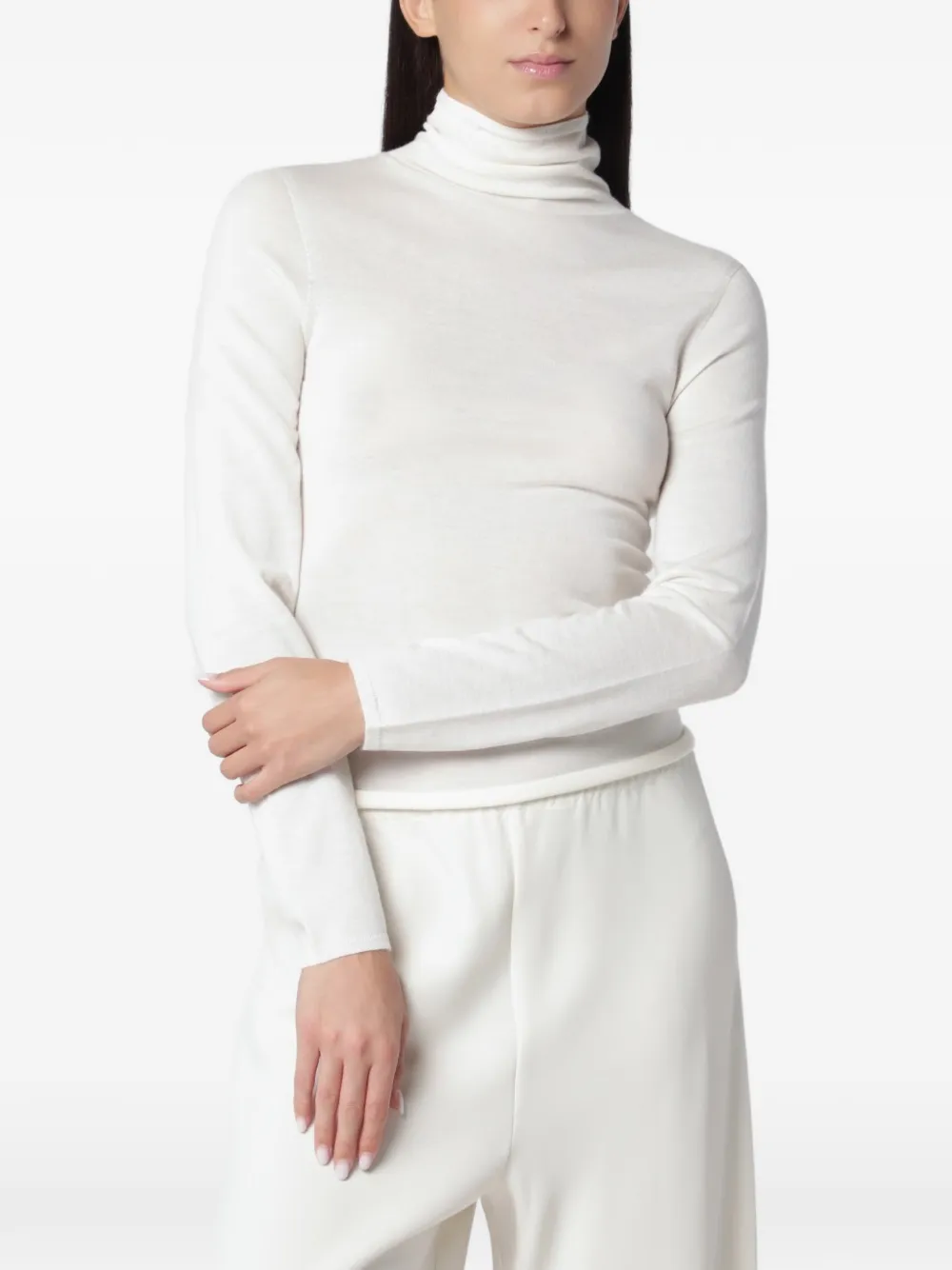 Almada Label Farra cashmere turtleneck sweater Beige