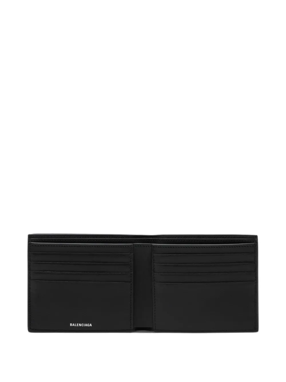 Balenciaga Le City Uptown square folded wallet in black Zwart