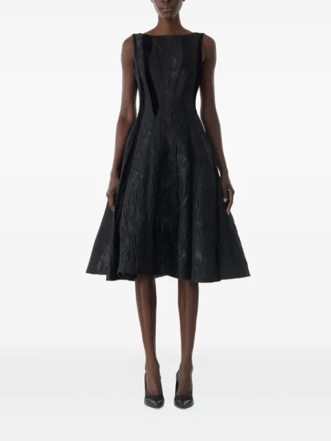 Jason Wu Collection mixed-media low-back midi dress