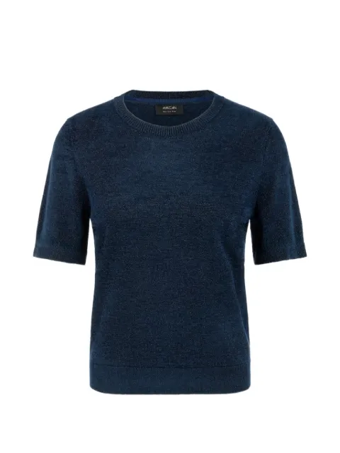 MARCCAIN short-sleeved metallic-thread T-shirt