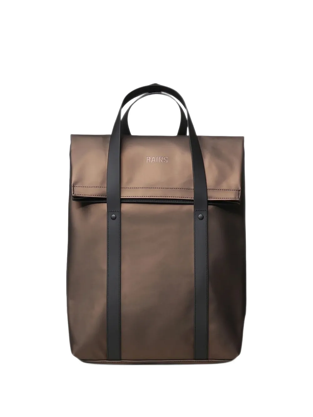Rains fold-over backpack bag - Marrone