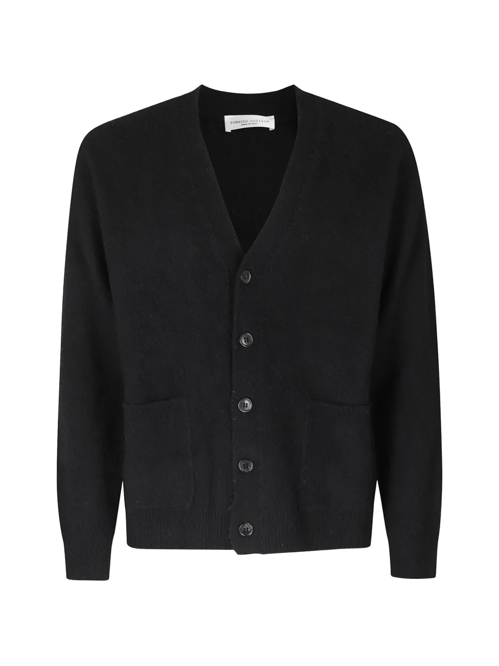 Roberto Collina Casentino wool cardigan Zwart