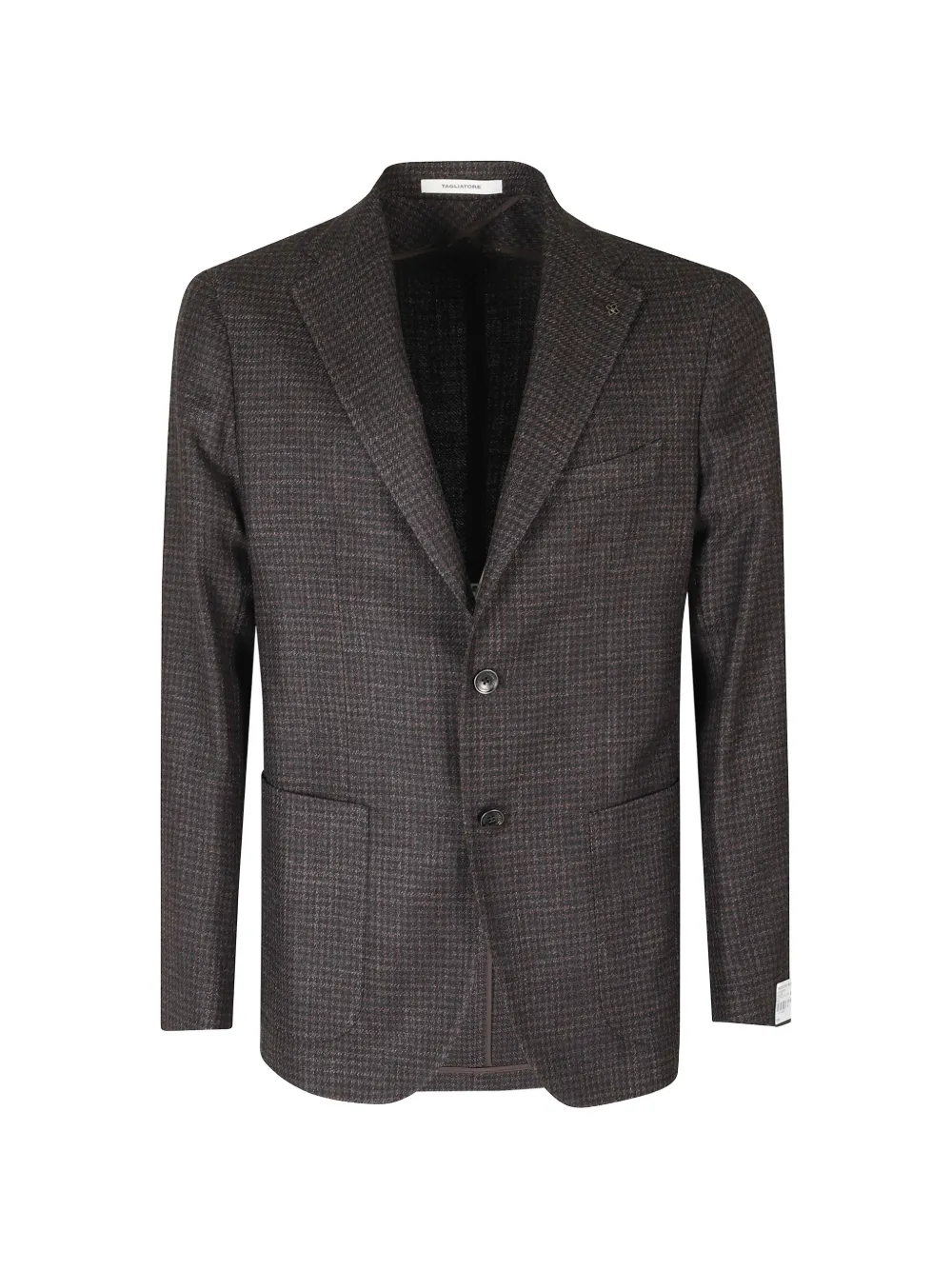 Tagliatore houndstooth single-breasted blazer - Brown