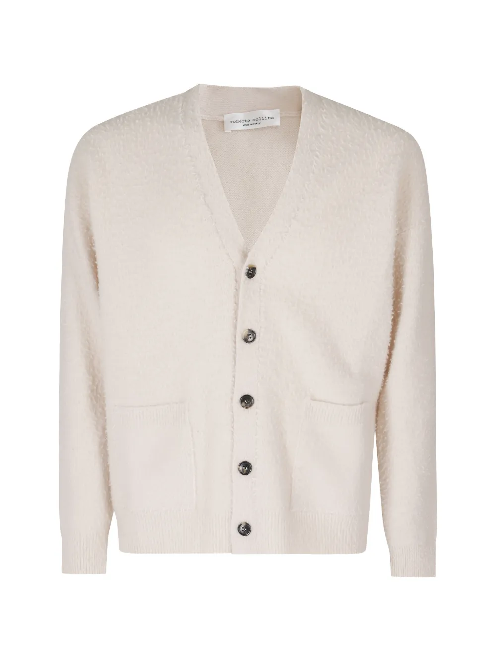 Roberto Collina Casentino wool cardigan Wit