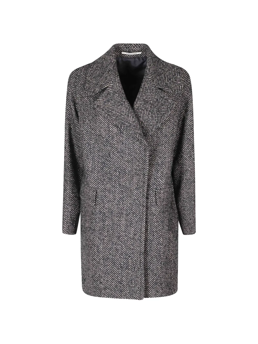 Tagliatore herringbone coat - Blue