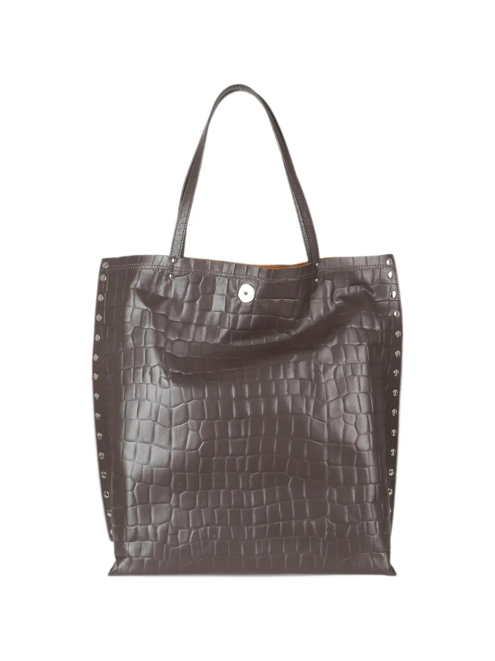 Zanellato A Spasso shopper met krokodillen-reliëf Bruin