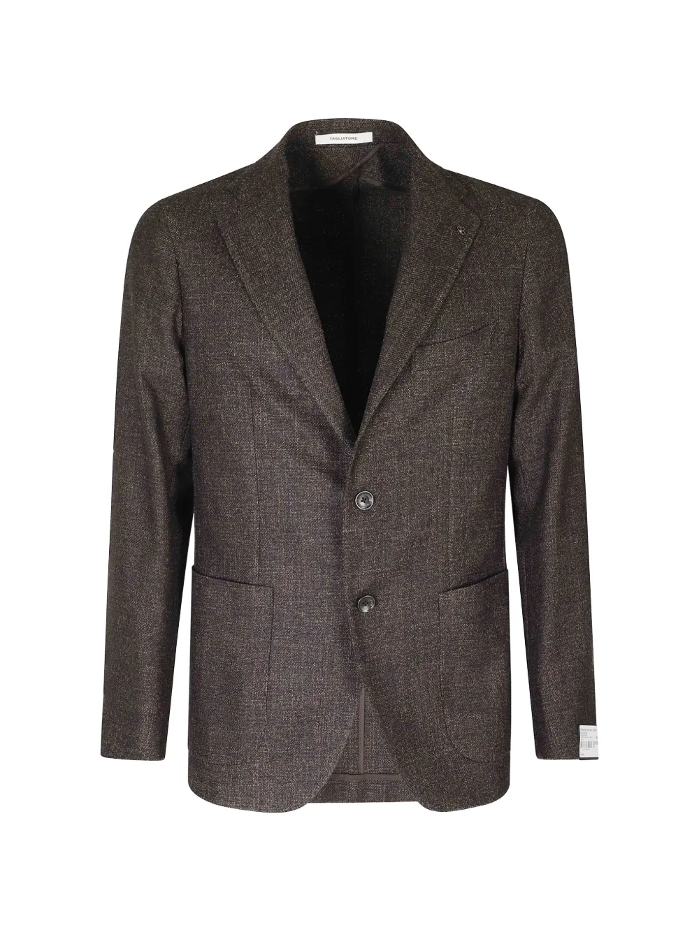 Tagliatore bouclé-texture single-breasted jacket - Brown