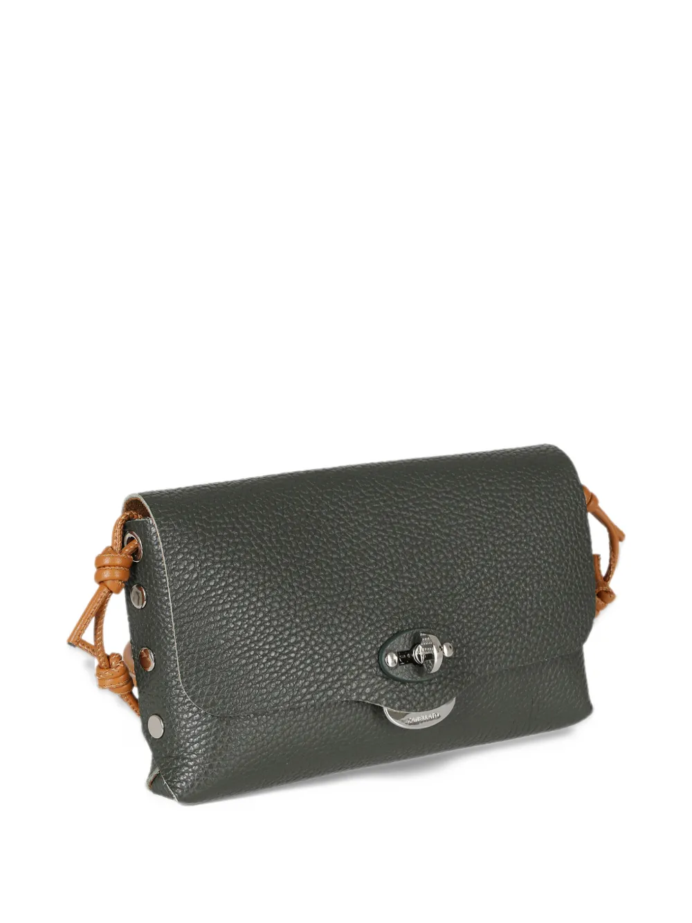 Zanellato Lettera grained leather satchel mini bag Groen