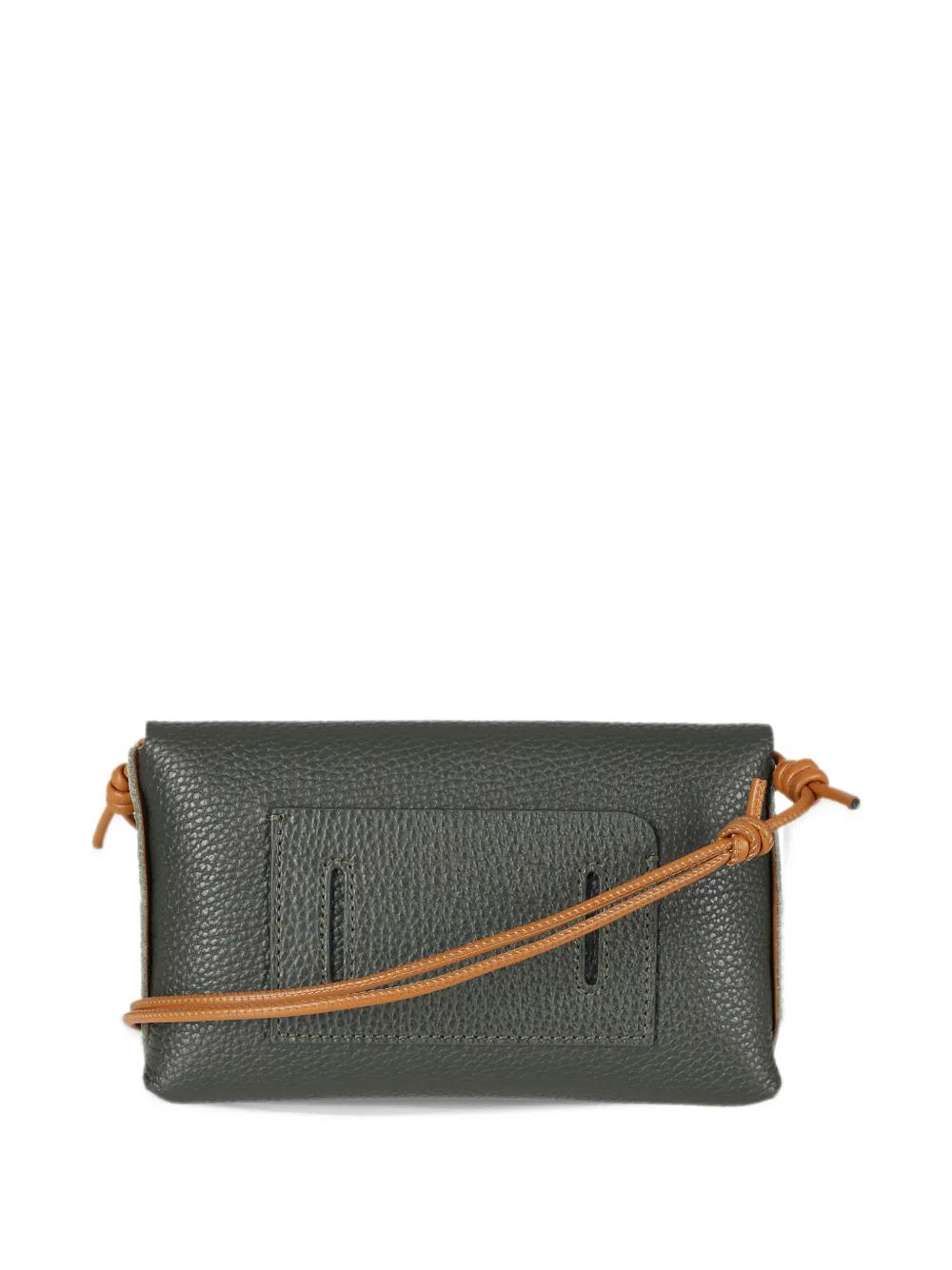 Zanellato Lettera grained leather satchel mini bag Groen