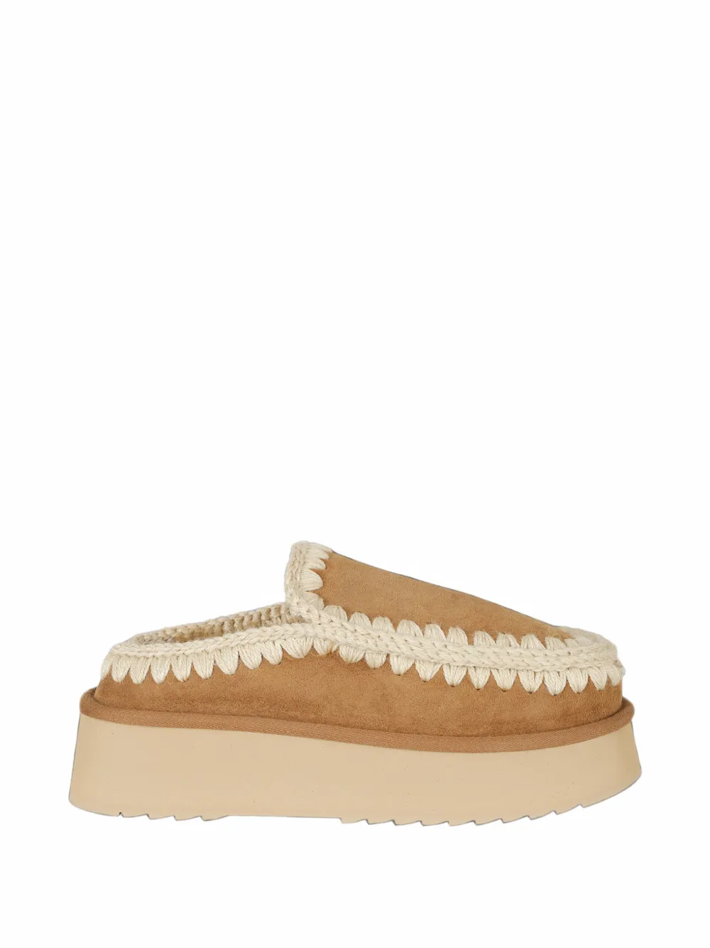 Mou Eskimo platform slippers - Marrone