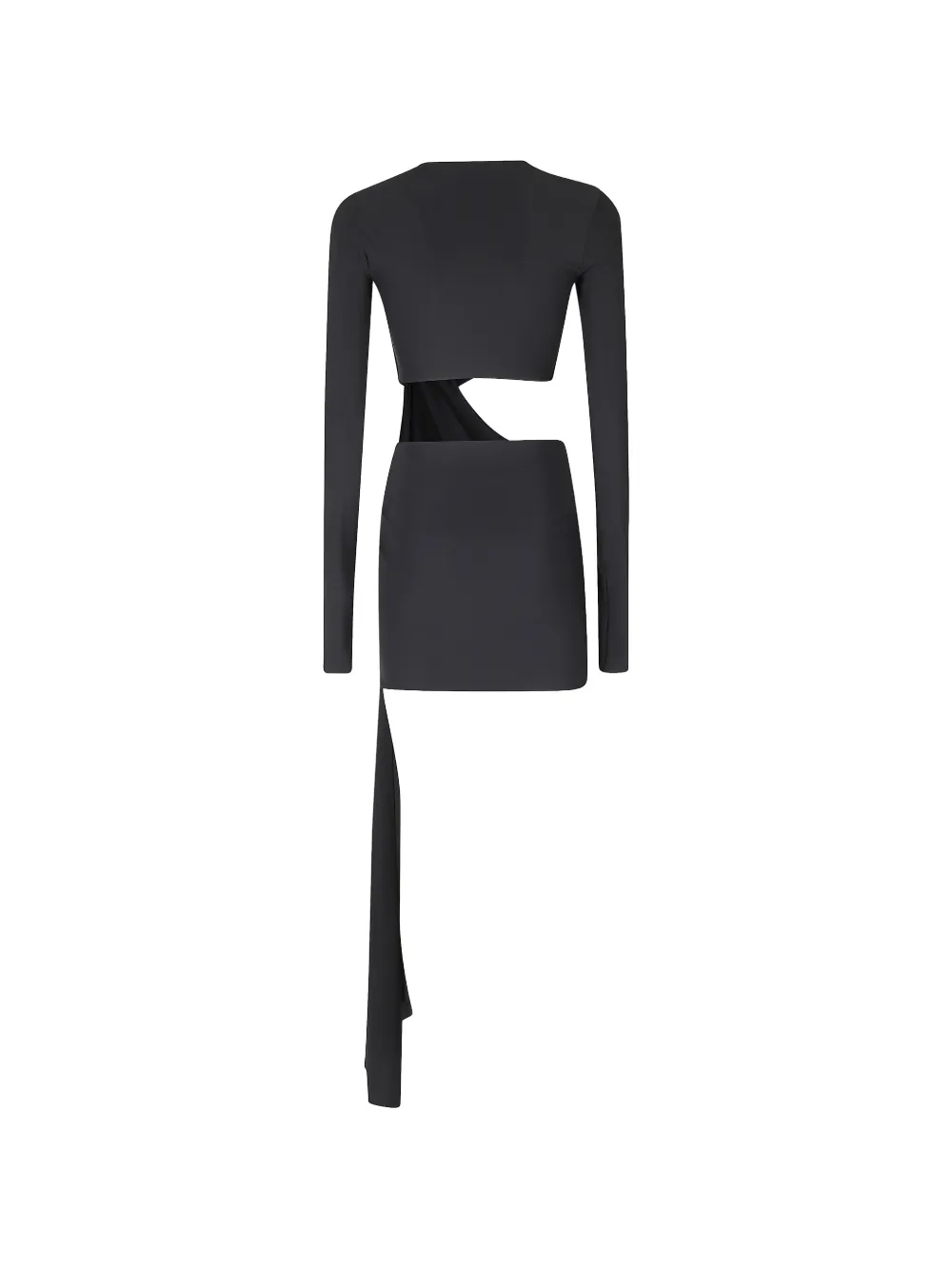 Amazuìn Anouk cut-out draped mini dress Zwart