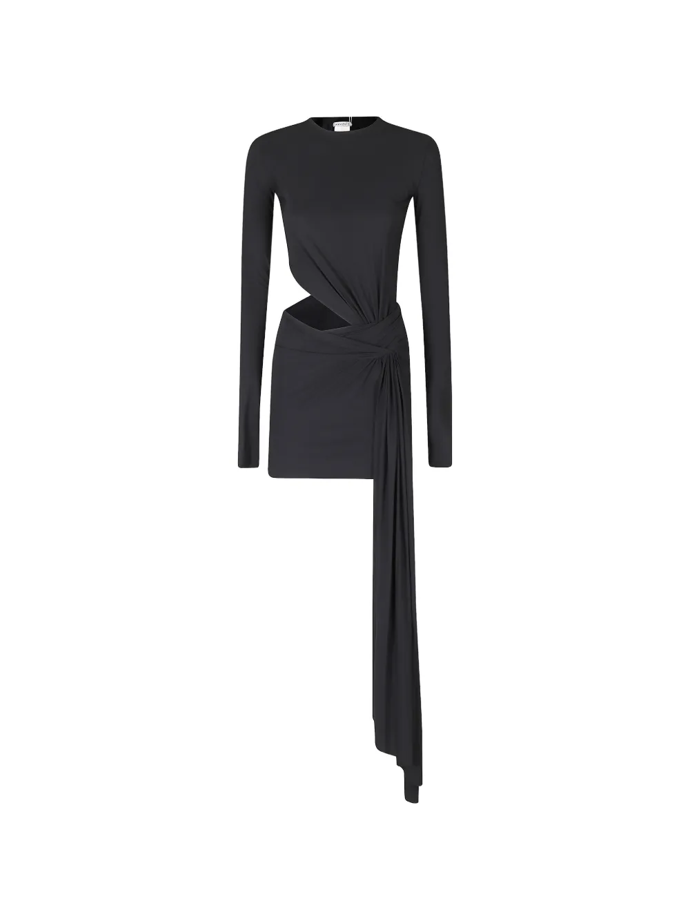 Amazuìn Anouk cut-out draped mini dress Zwart